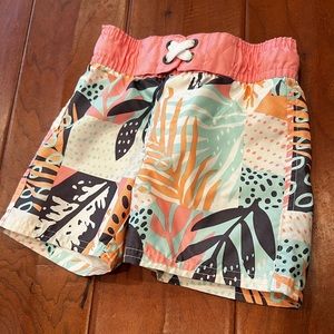 Cat & Jack Tropical Print Swim Trunks